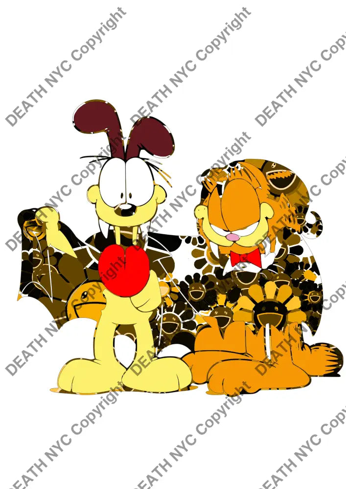 Deathw913 45X32Cm Garfield (Edition Of 100*) (2023) Art Print
