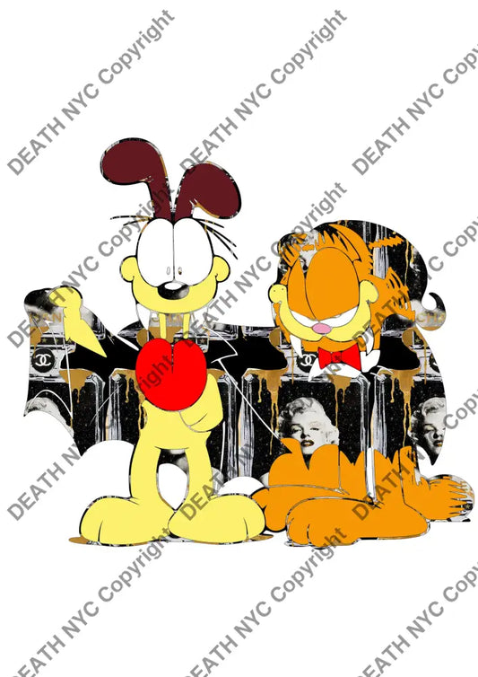 Deathw914 45X32Cm Garfield (Edition Of 100*) (2023) Art Print