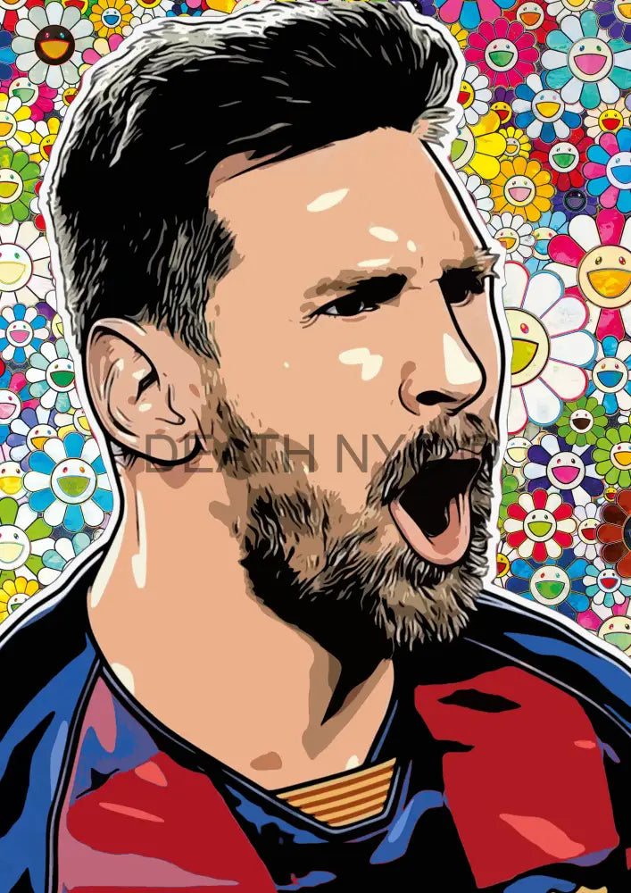 Deathw92 45X32Cm Messi (Edition Of 100*) (2023) Art Print