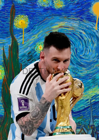 Deathw94 45X32Cm Messi (Edition Of 100*) (2023) Art Print