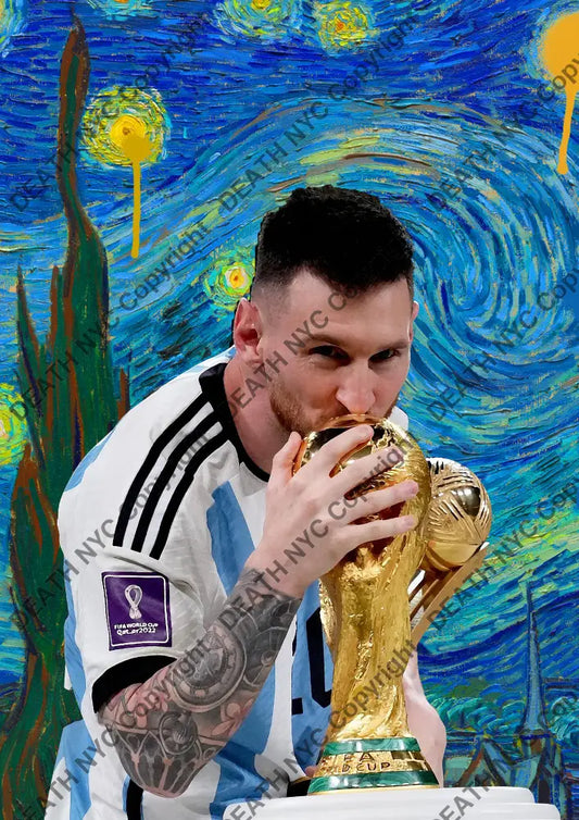 Deathw94 45X32Cm Messi (Edition Of 100*) (2023) Art Print