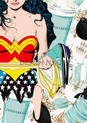 Deathw954 45X32Cm Wonderwoman (Edition Of 100*) (2023) Art Print