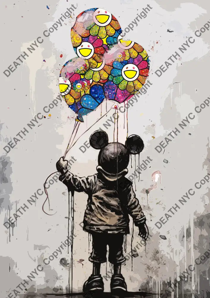 Deathx866 45X32Cm Banksy (Edition Of 100*) (2023) Art Print