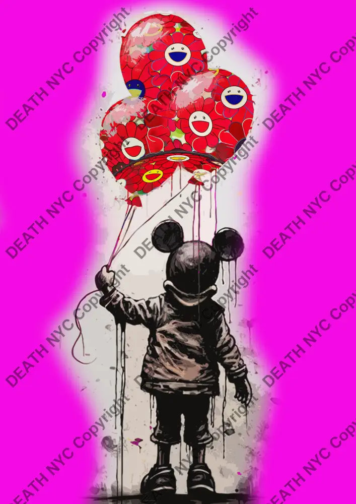 ’DEATHX922’’ 45x32cm (Edition of 100*) (2023) mouse Art Print
