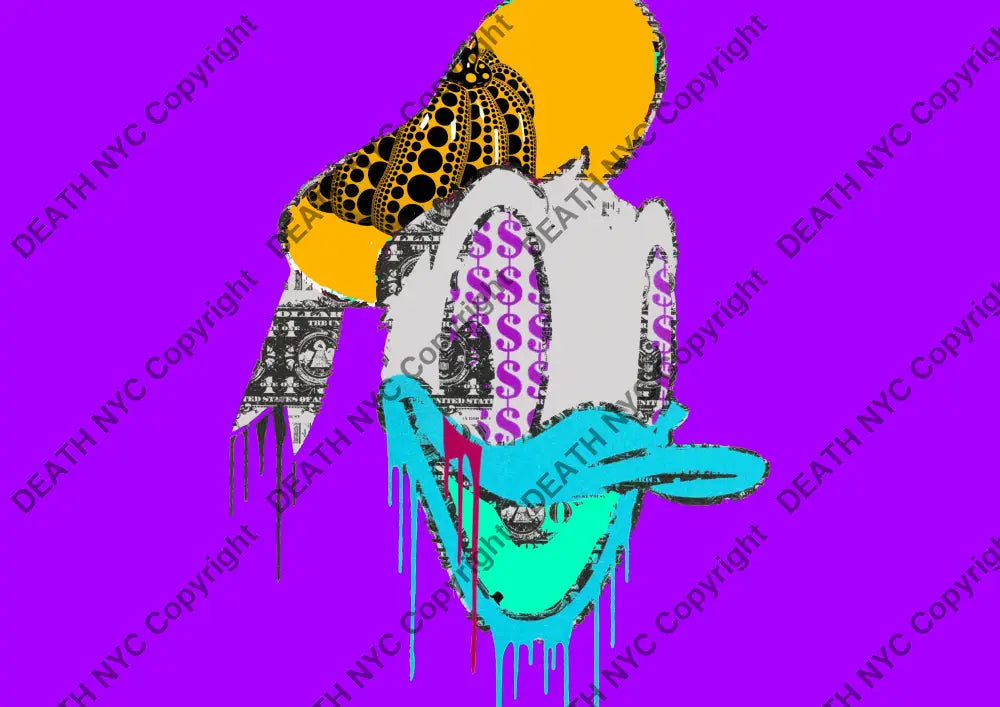 Deathy1064 45X32Cm Donald Duck (Edition Of 100*) (2023) Art Print