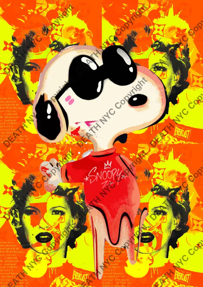 Deathy1119 45X32Cm Snoopy (Edition Of 100*) (2023) Art Print