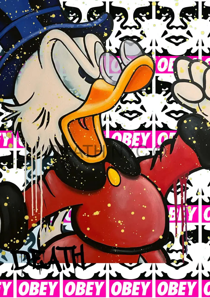 Deathy112 45X32Cm Donald Duck (Edition Of 100*) (2023) Art Print