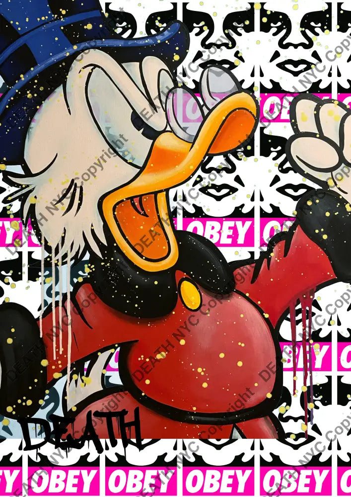 Deathy112 45X32Cm Donald Duck (Edition Of 100*) (2023) Art Print