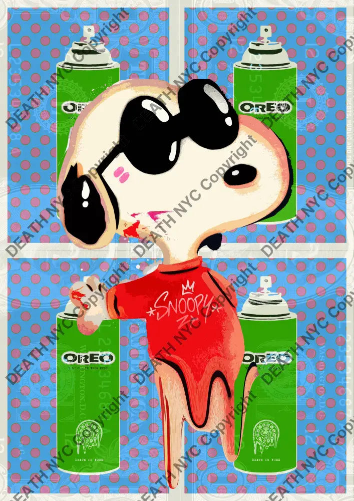 Deathy1121 45X32Cm Snoopy (Edition Of 100*) (2023) Art Print