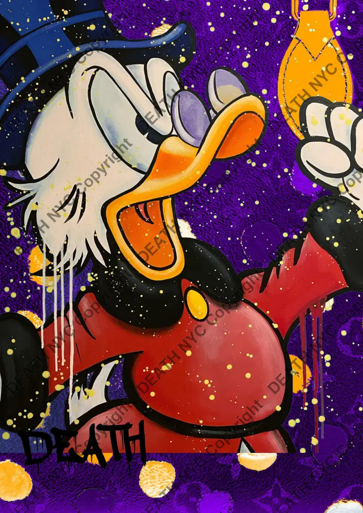 Deathy113 45X32Cm Donald Duck (Edition Of 100*) (2023) Art Print
