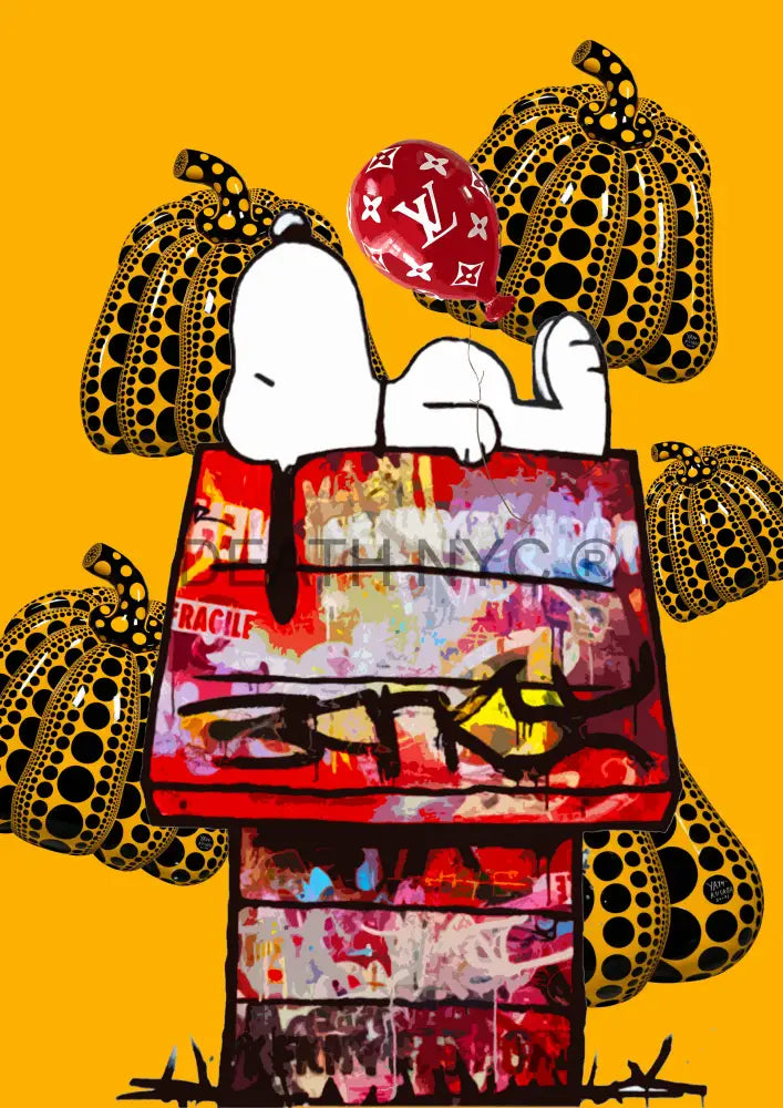 ’Deathy1672’ 45X32Cm Snoopy (Edition Of 100*) (2023) Art Print