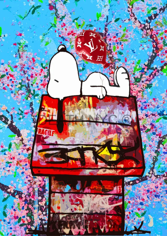 ’Deathy1675’ 45X32Cm Snoopy (Edition Of 100*) (2023) Art Print