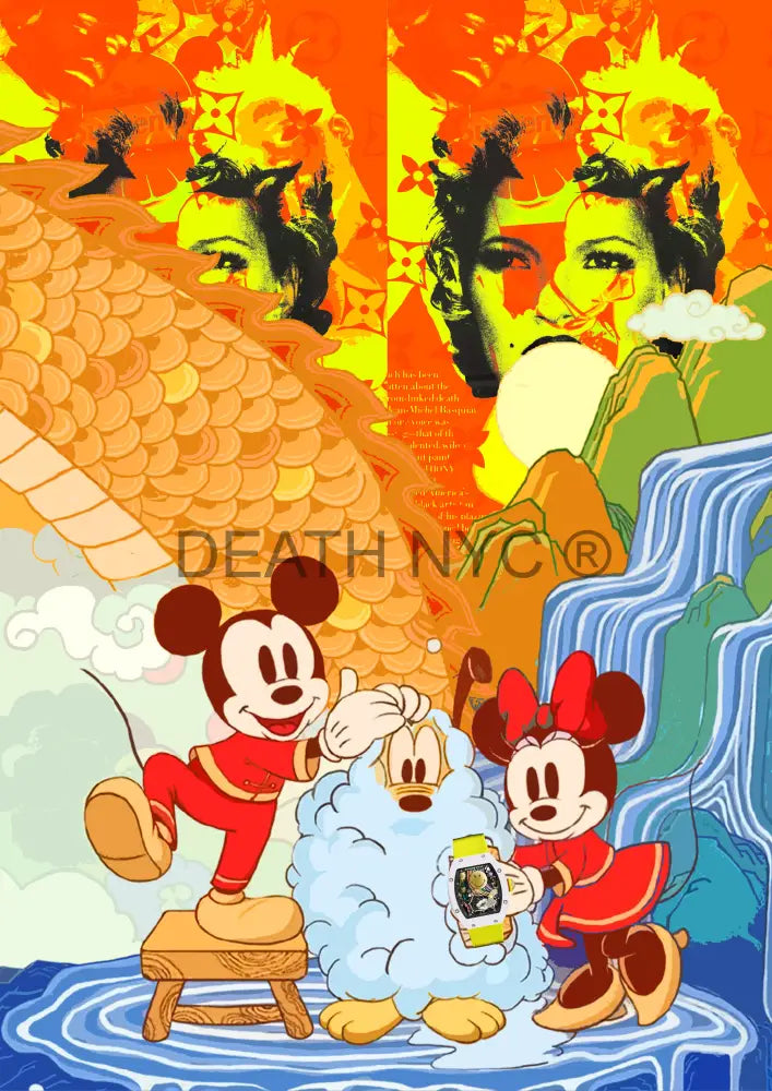 ’Deathy1704’ 45X32Cm Mickey (Edition Of 100*) (2023) Art Print