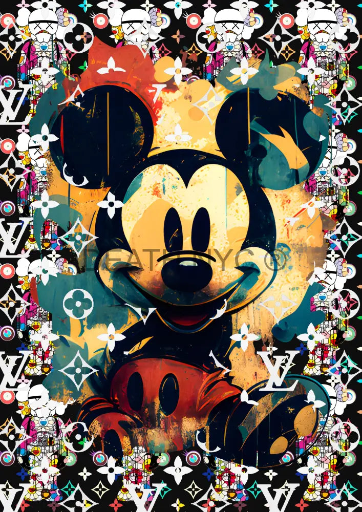 ’Deathy1709’ 45X32Cm Mickey (Edition Of 100*) (2023) Art Print