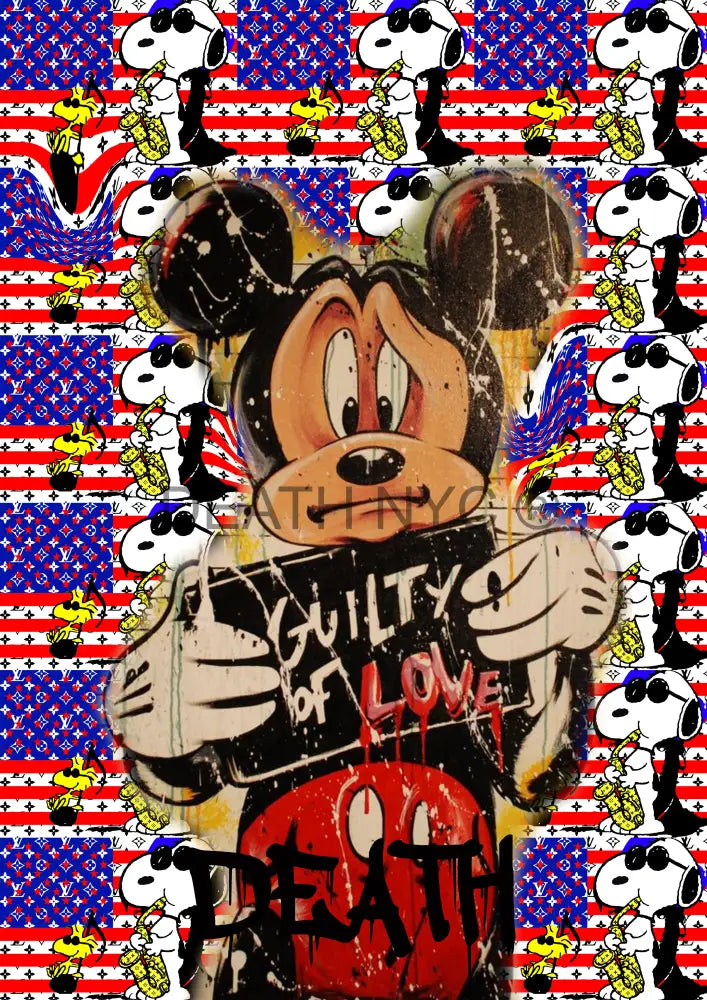 ’Deathy1716’ 45X32Cm Mickey (Edition Of 100*) (2023) Art Print