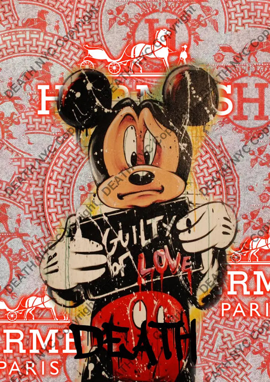 ’Deathy1719’ 45X32Cm Mickey (Edition Of 100*) (2023) Art Print