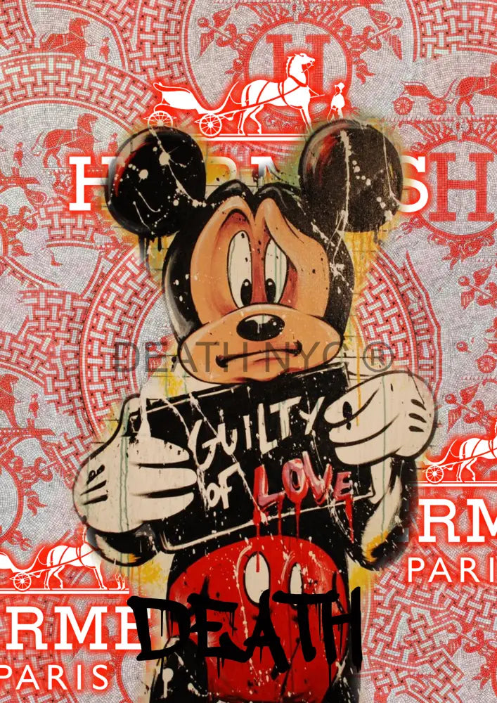 ’Deathy1719’ 45X32Cm Mickey (Edition Of 100*) (2023) Art Print