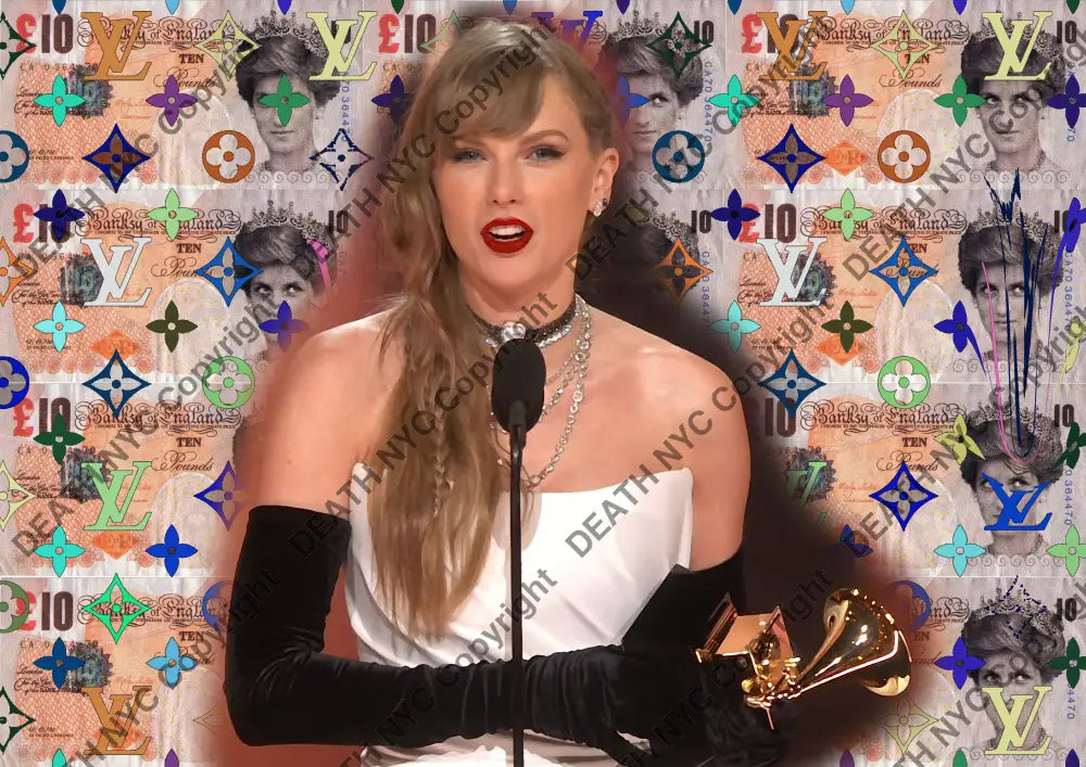 ’Deathy1726’ 45X32Cm Taylor Swift (Edition Of 100*) (2024) Art Print