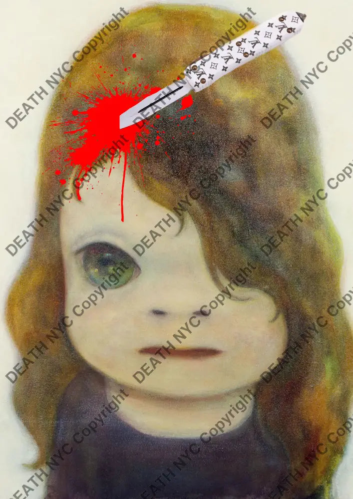 ’Deathy1751’ Cute 45X32Cm (Edition Of 100*) (2023) Art Print