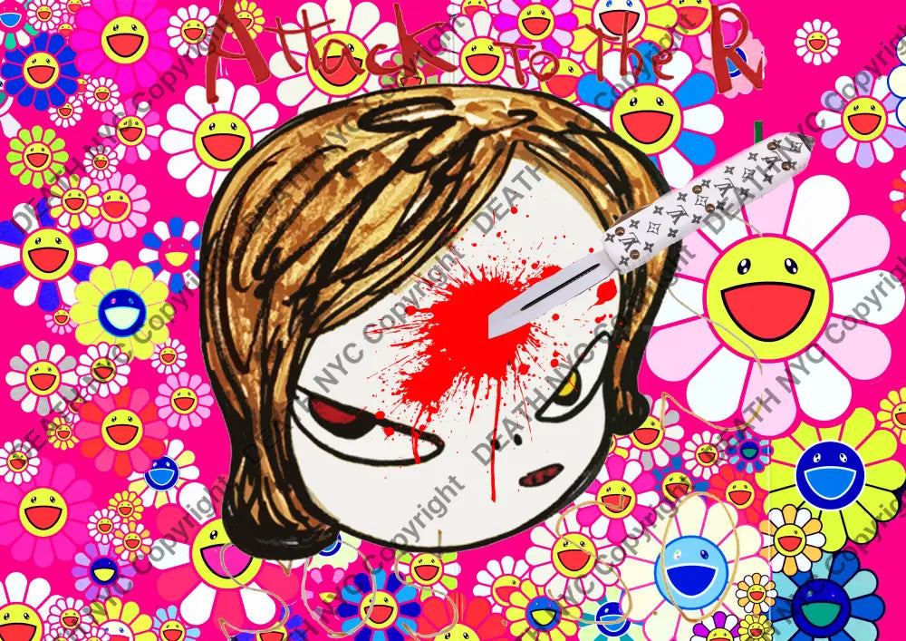’Deathy1775’ Cute 45X32Cm (Edition Of 100*) (2023) Art Print