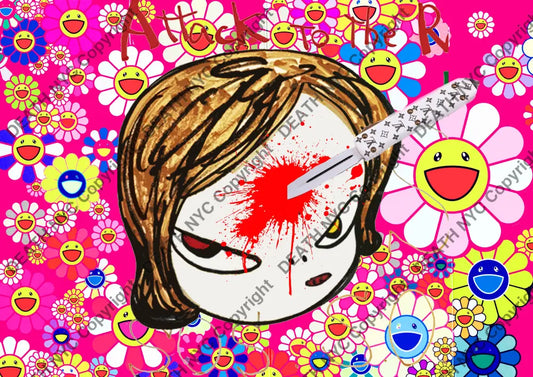 ’Deathy1775’ Cute 45X32Cm (Edition Of 100*) (2023) Art Print