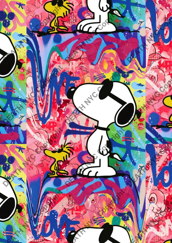 Deathy186 29.7X21Cm Snoopy (Edition Of 100*) (2023) Art Print
