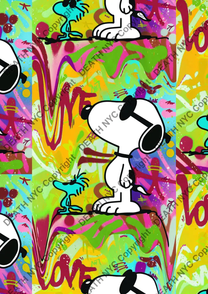 Deathy187 29.7X21Cm Snoopy (Edition Of 100*) (2023) Art Print