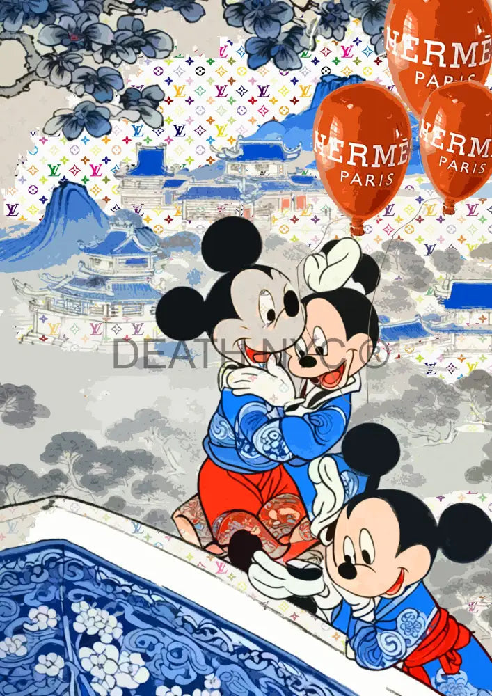 ’Deathy1886’ 45X32Cm Mickey (Edition Of 100*) (2023) Art Print