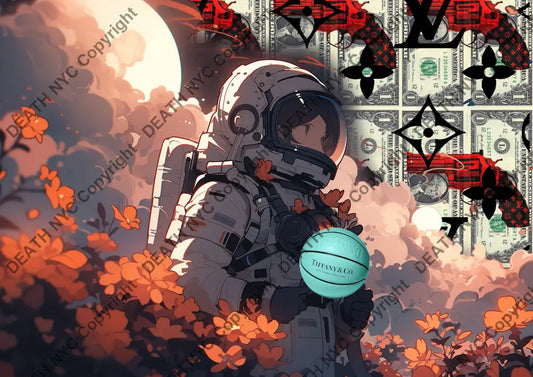 Deathy191 29.7X21Cm Astronaut (Edition Of 100*) (2023) Art Print