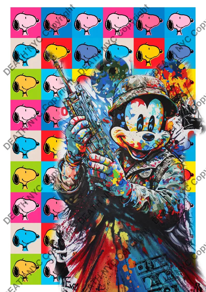 Deathy43 45X32Cm Mickey (Edition Of 100*) (2023) Art Print