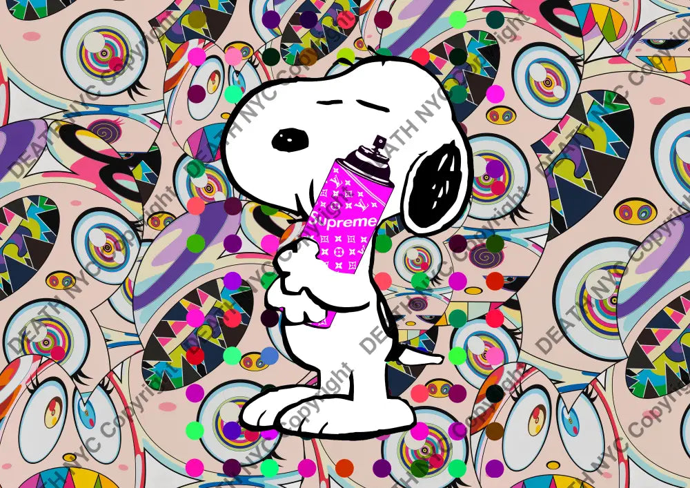 Deathy754 45X32Cm Snoopy (Edition Of 100*) (2023) Art Print