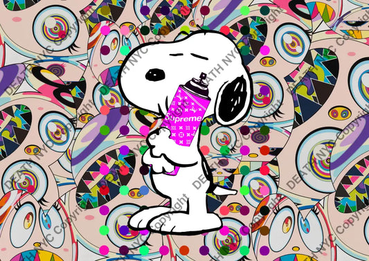 Deathy754 45X32Cm Snoopy (Edition Of 100*) (2023) Art Print