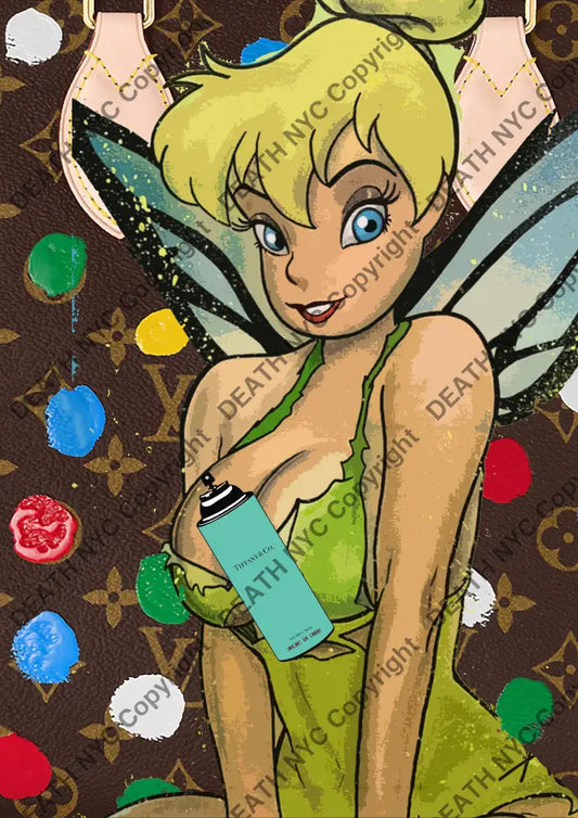 Deathy89 45X32Cm Tinker Bell (Edition Of 100*) (2023) Art Print