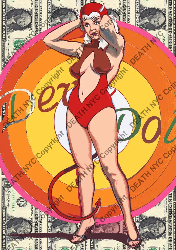 ’DEATHYA69’’ 45x32cm (Edition of 100*) (2025) mel Art Print