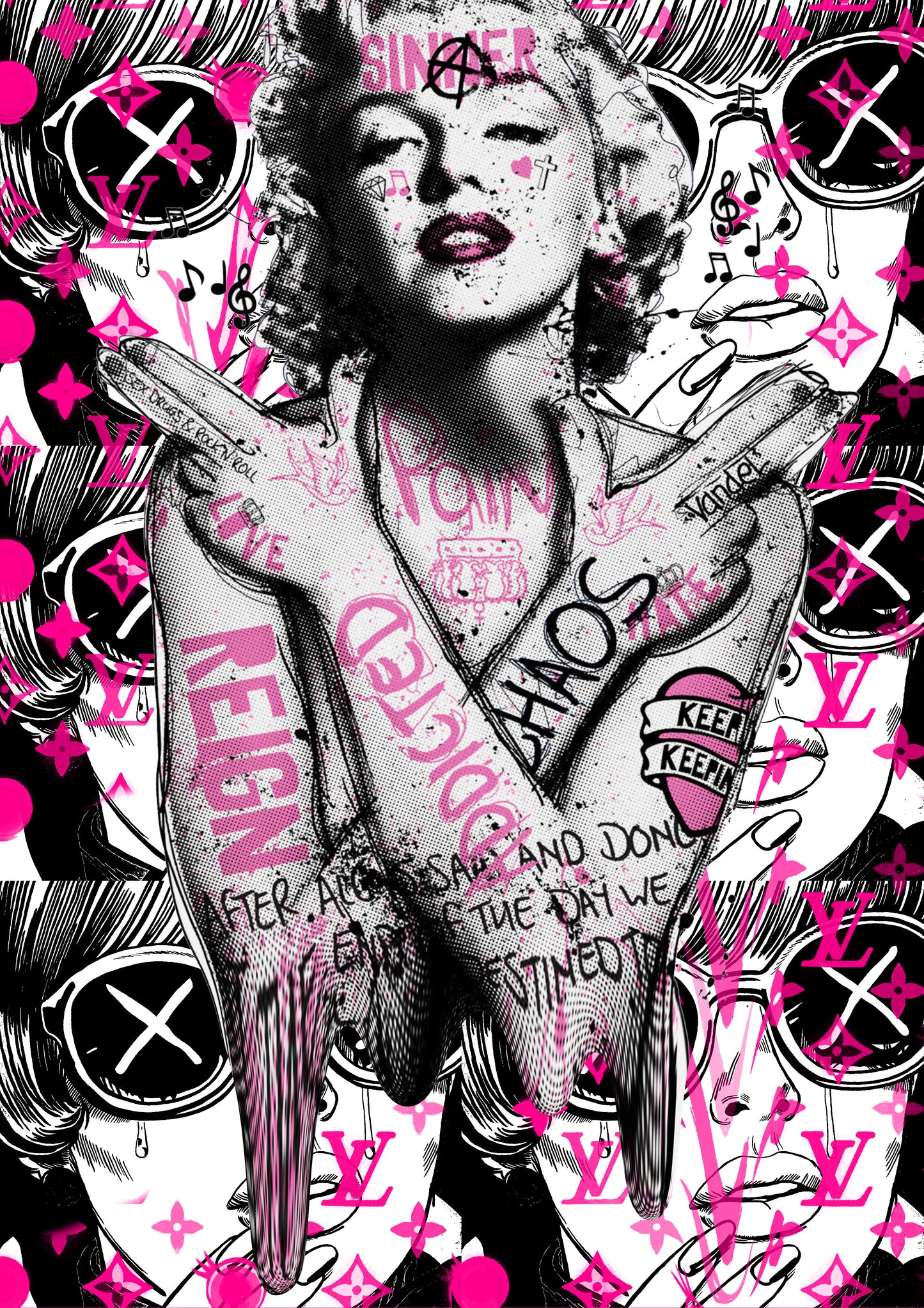 Auction "Z242 monr "  art print 45x32cm (Edition of 100)
