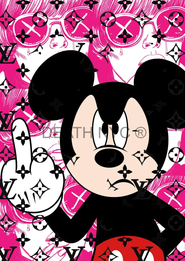 ’Deathz253’ 45X32Cm Mickey (Edition Of 100*) (2023) Art Print