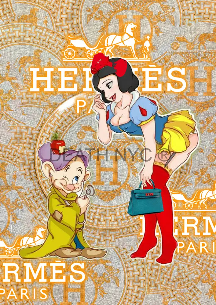 ’Deathz530’ 45X32Cm Snow White (Edition Of 100*) (2023) Art Print