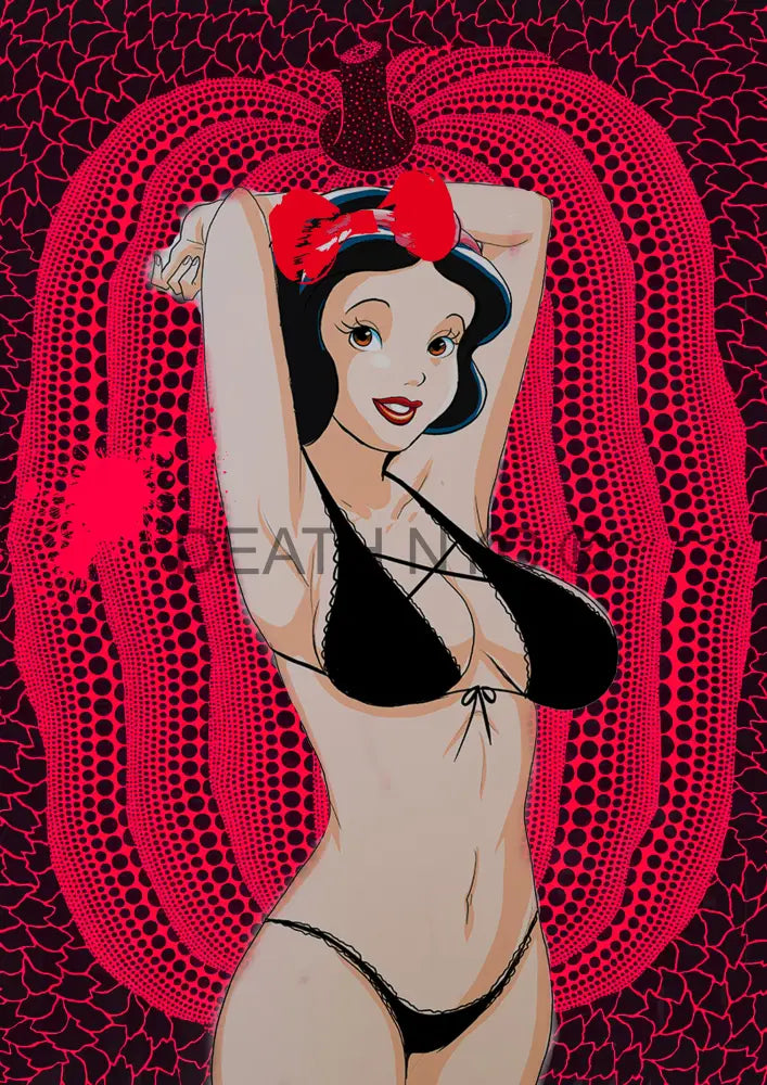 ’Deathz537’ 45X32Cm Snow White (Edition Of 100*) (2023) Art Print