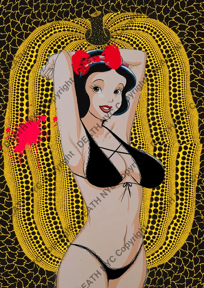 ’Deathz539’ 45X32Cm Snow White (Edition Of 100*) (2023) Art Print