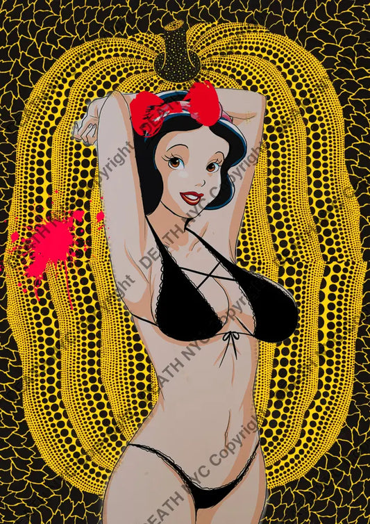 ’Deathz539’ 45X32Cm Snow White (Edition Of 100*) (2023) Art Print