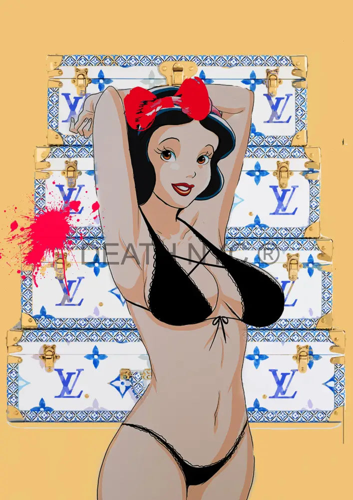 ’Deathz541’ 45X32Cm Snow White (Edition Of 100*) (2023) Art Print