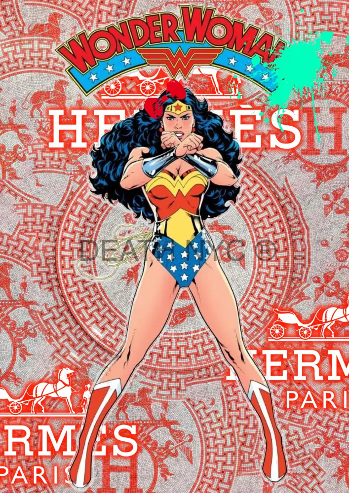 ’Deathz643’ 45X32Cm Wonder Woman (Edition Of 100*) (2023) Art Print