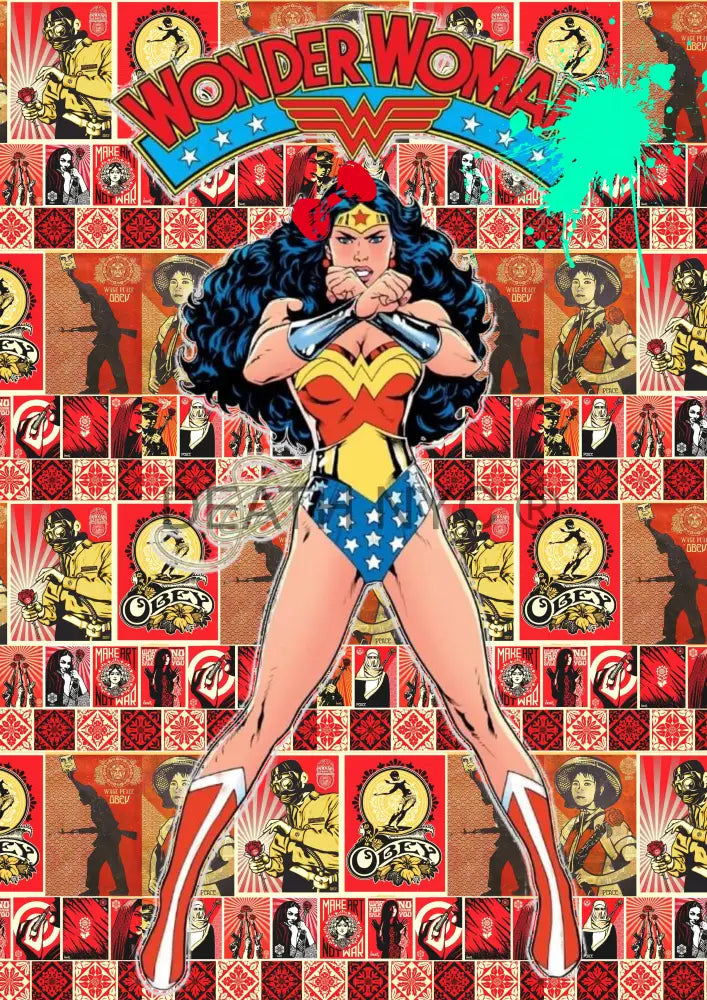’Deathz644’ 45X32Cm Wonder Woman (Edition Of 100*) (2023) Art Print