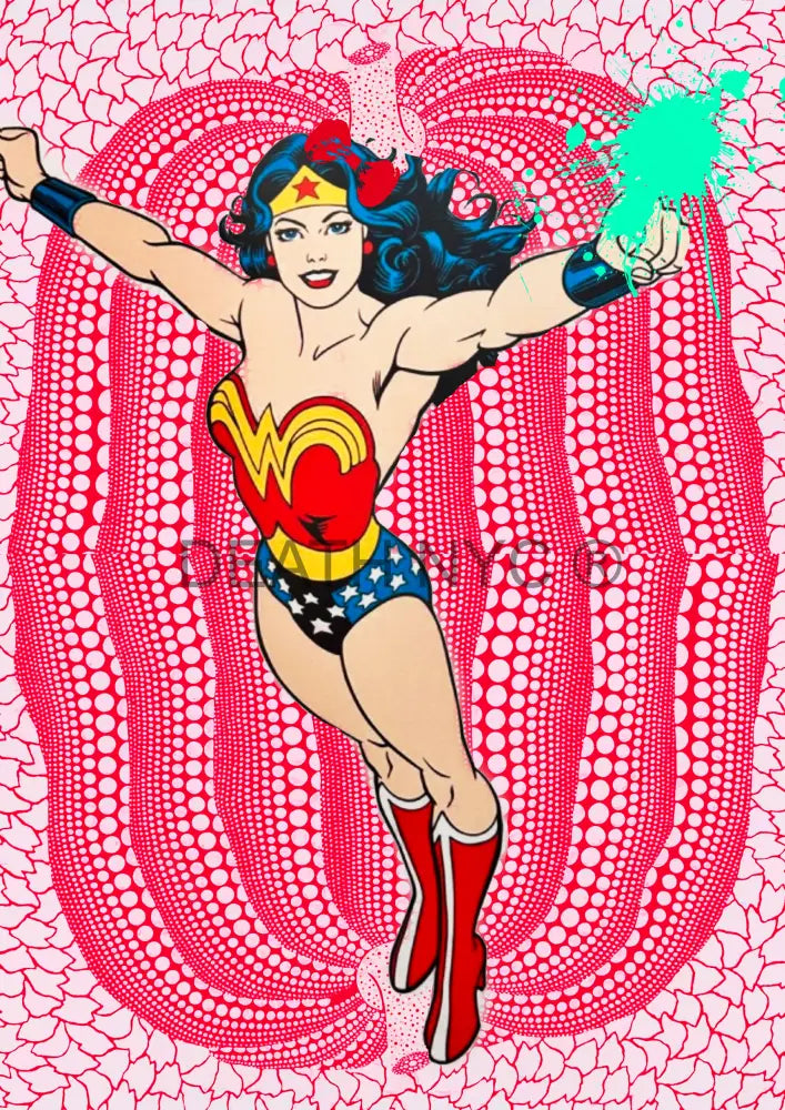 ’Deathz654’ 45X32Cm Wonder Woman (Edition Of 100*) (2023) Art Print