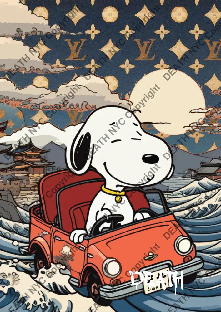 ’Deathz821’ 45X32Cm Snoopy (Edition Of 100*) (2023) Art Print