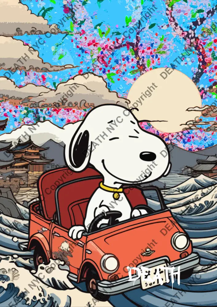 ’Deathz822’ 45X32Cm Snoopy (Edition Of 100*) (2023) Art Print