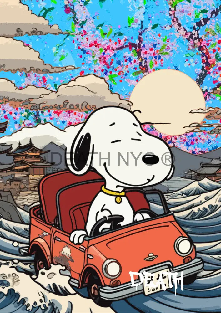 ’Deathz822’ 45X32Cm Snoopy (Edition Of 100*) (2023) Art Print