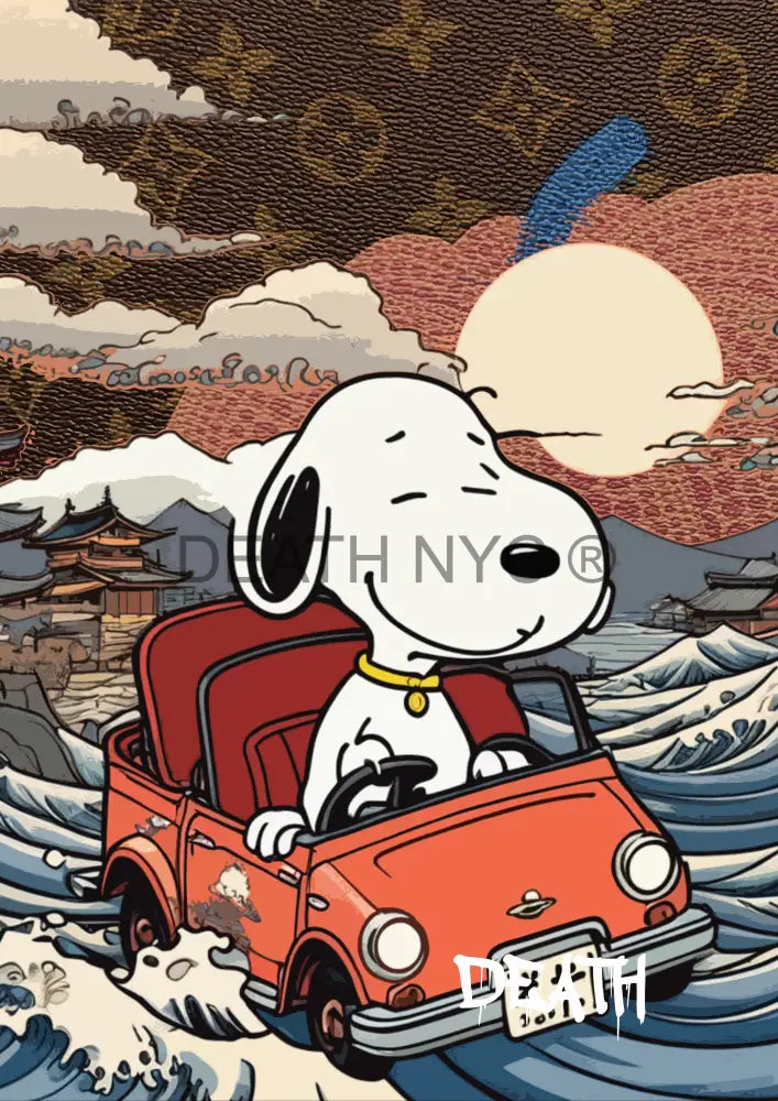 ’Deathz823’ 45X32Cm Snoopy (Edition Of 100*) (2023) Art Print