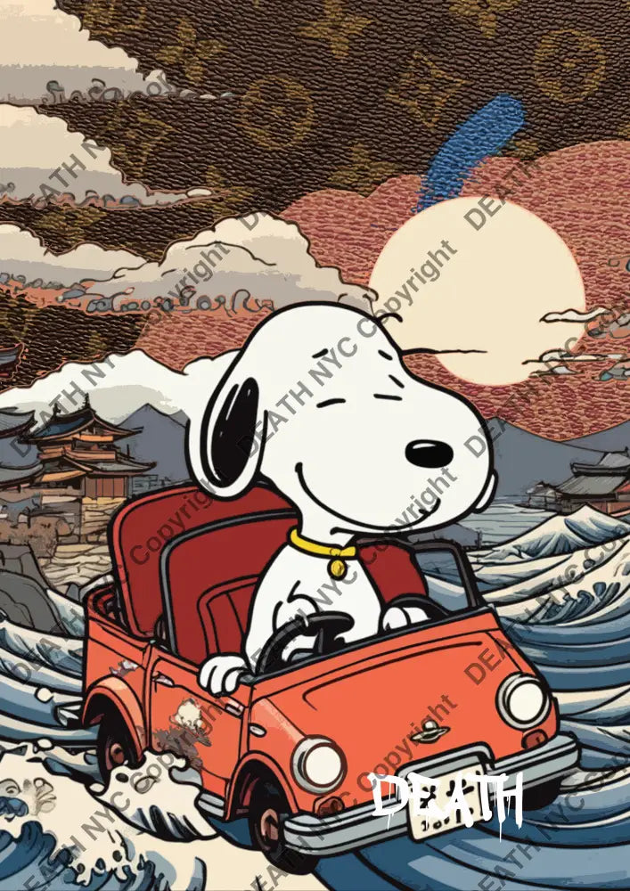 ’Deathz823’ 45X32Cm Snoopy (Edition Of 100*) (2023) Art Print