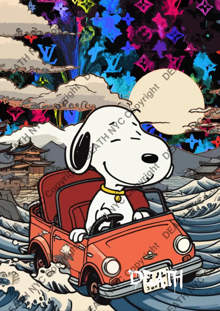 ’Deathz824’ 45X32Cm Snoopy (Edition Of 100*) (2023) Art Print